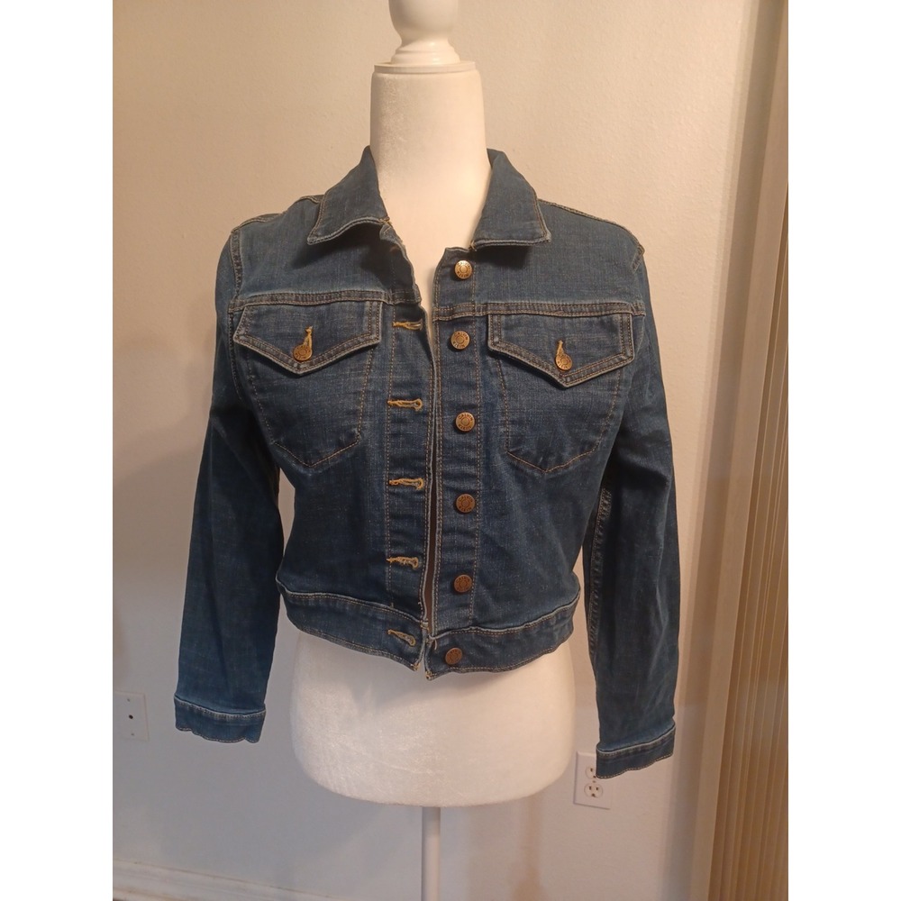 Calvin Klein Cropped Denim Jacket Small